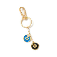 Heart Evil Eye Bag Charms Braided Rope Keychain Accessories