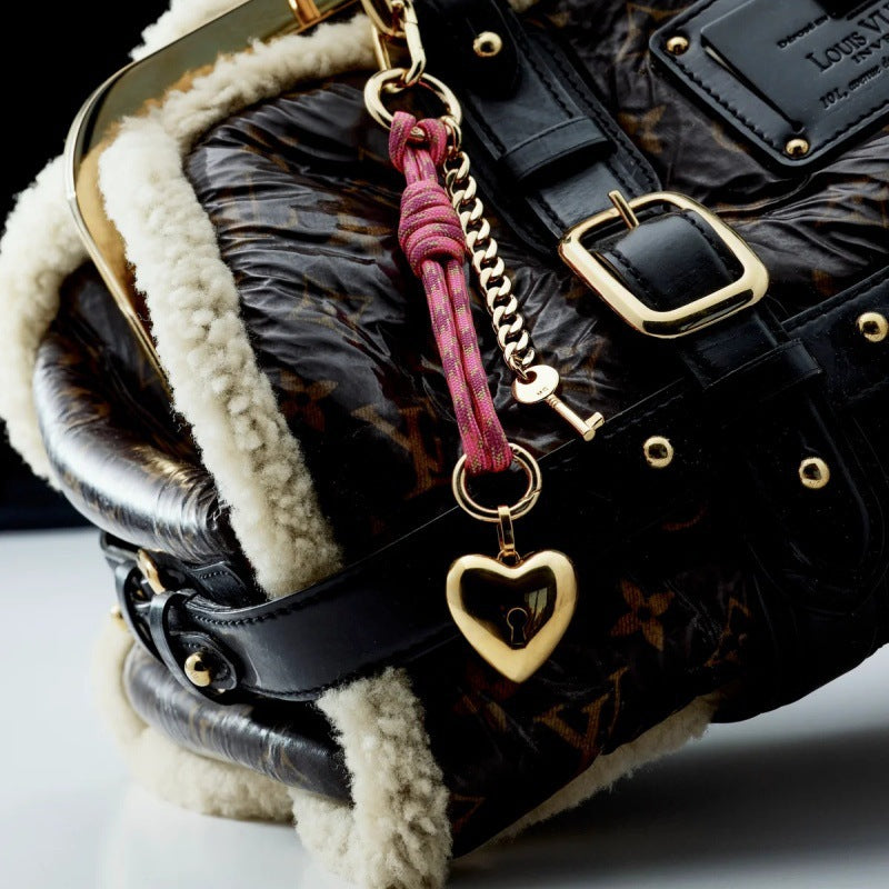 Rope Chain Bag Charm Lucky Horseshoe Smile Accessories