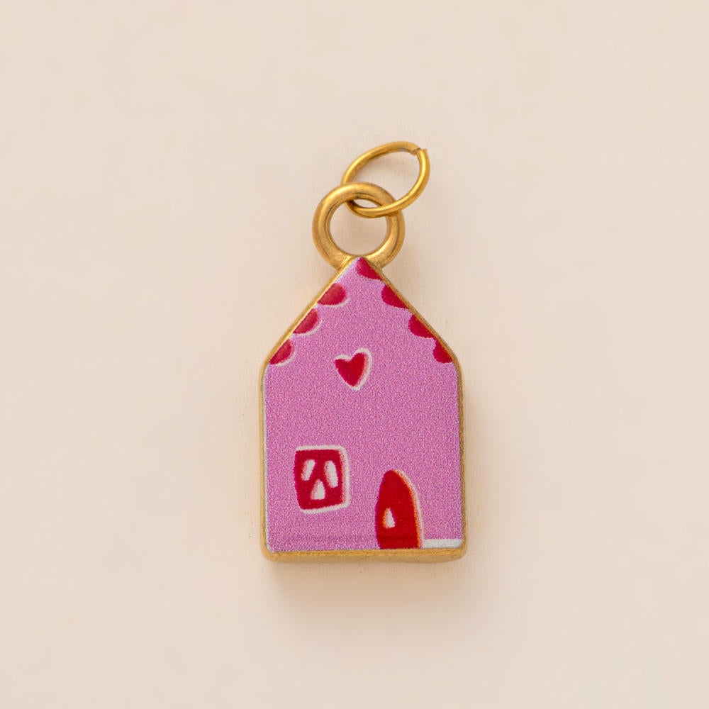 Charm 18K Gold House Print Footwear Decoration JX26041257GK