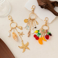 Copper DIY Keychain Bag Charm Multi-element Pendant JX251703U