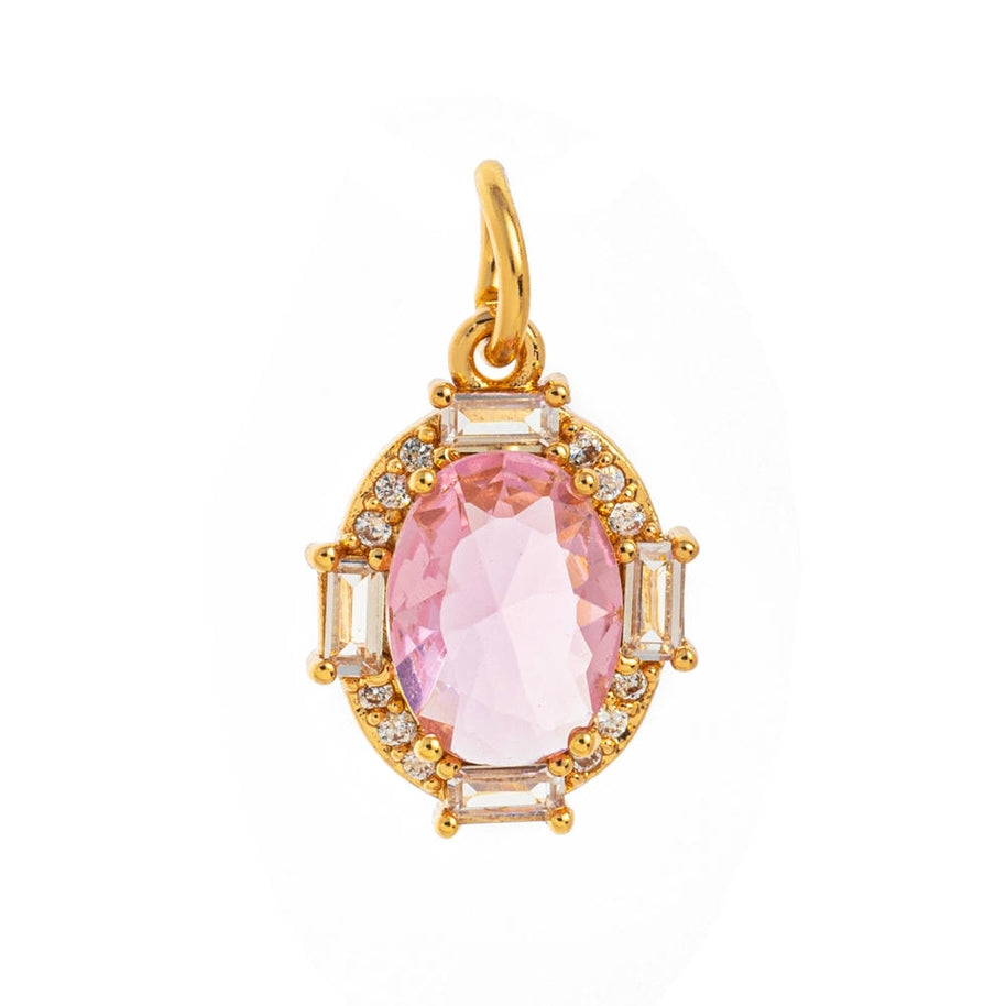 Adjustable Chain 12 Birthstones Pendant 18K Gold JX010405GK