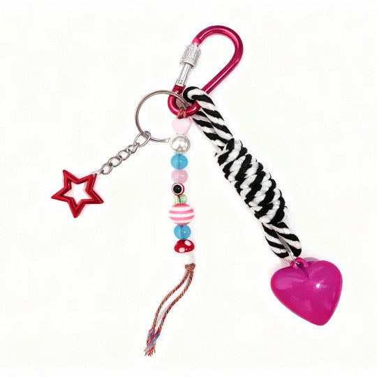 Whimsical Bag Charms Colorful Keychain Accessories for Women