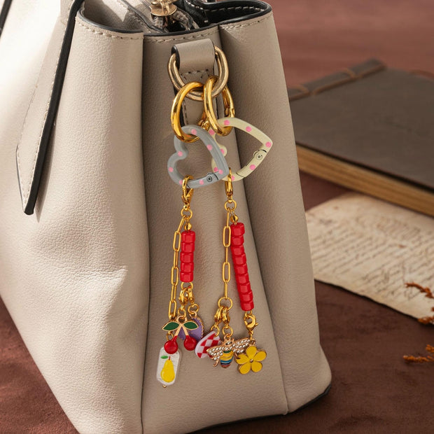 Bee Fruit Keychain Pendants Cute Charms for Bags JX250712Q02