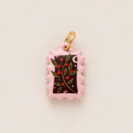 Colorful Pumpkin Bird Enamel Pendant 18K Gold Plated Women