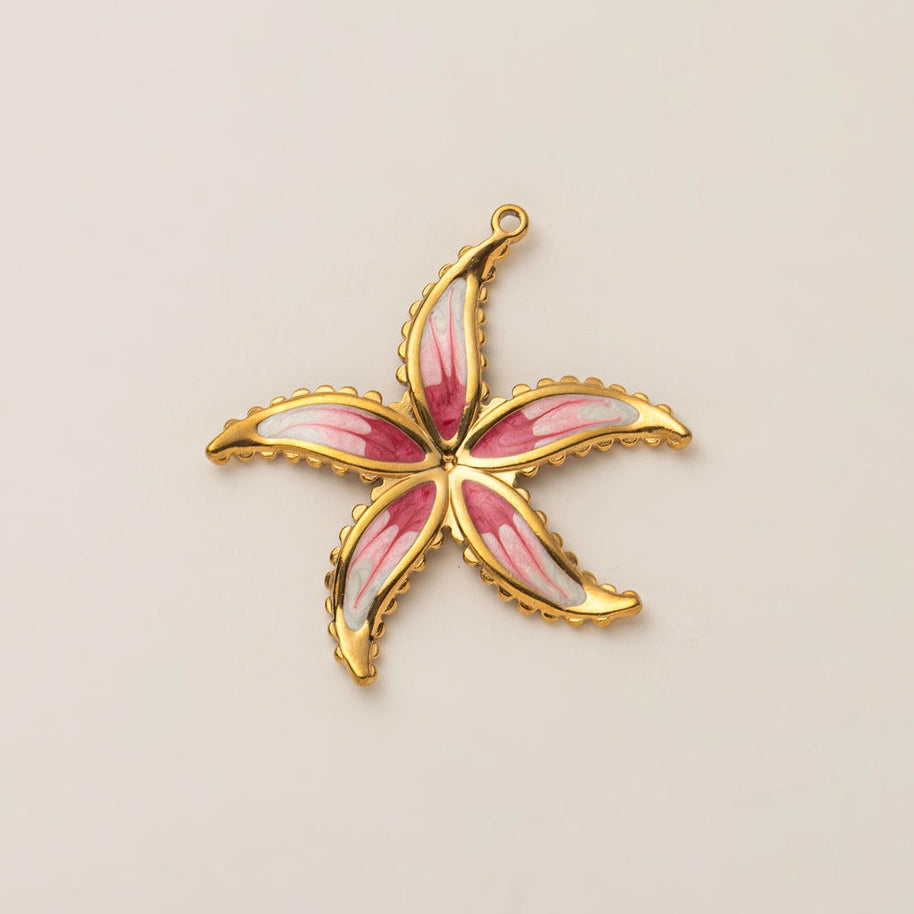Fashion Ocean Animal Pendant Steel 18K Gold Plated JX252504GK