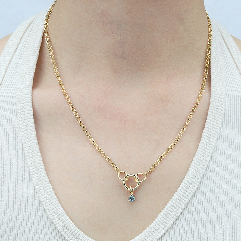 Rolo Chain Charm Necklace