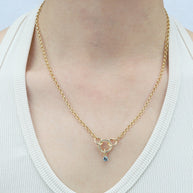 Rolo Chain Charm Necklace