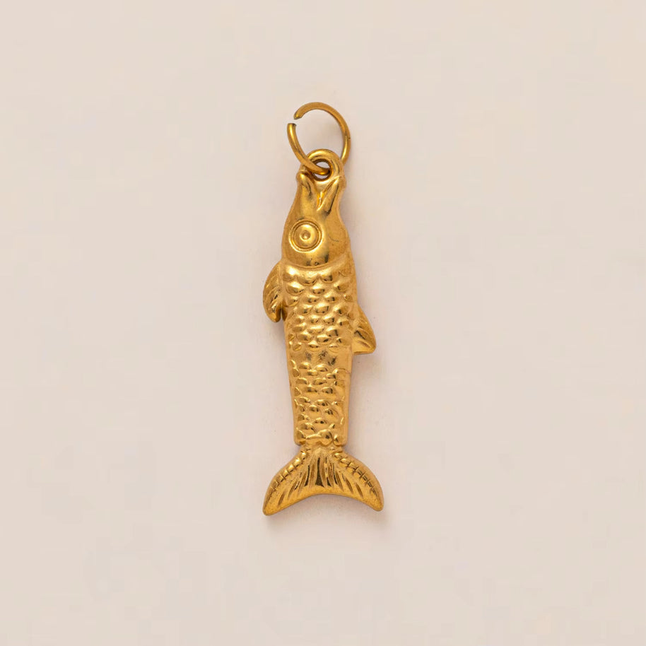 18K Gold Shoe Charm Stainless Steel DIY JX26041237GK