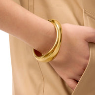 Adjustable Wide Cuff | Asymmetrical Winter Statement Bracelet