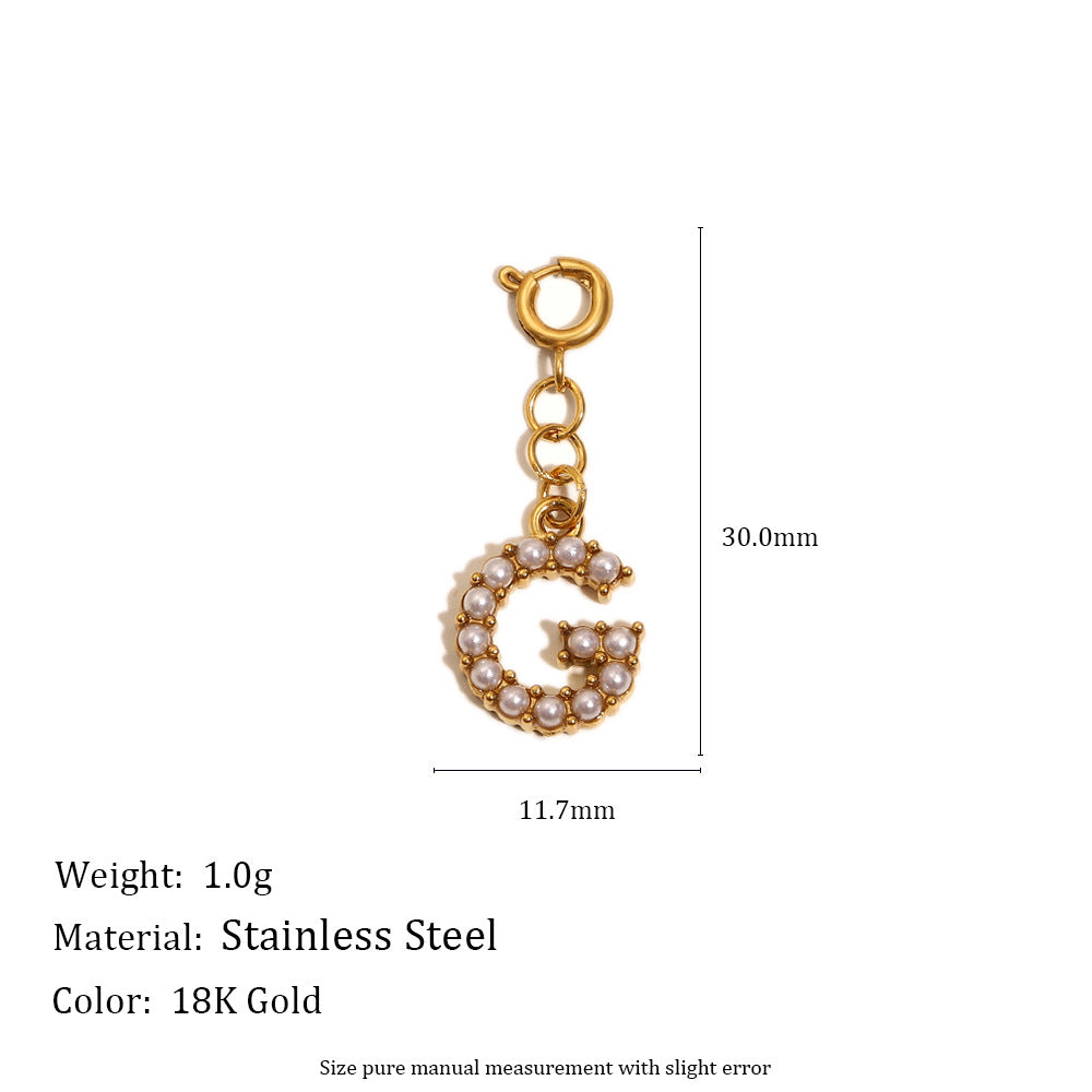 Versatile Spring Clasp Pendant English Letters Women JXC9510