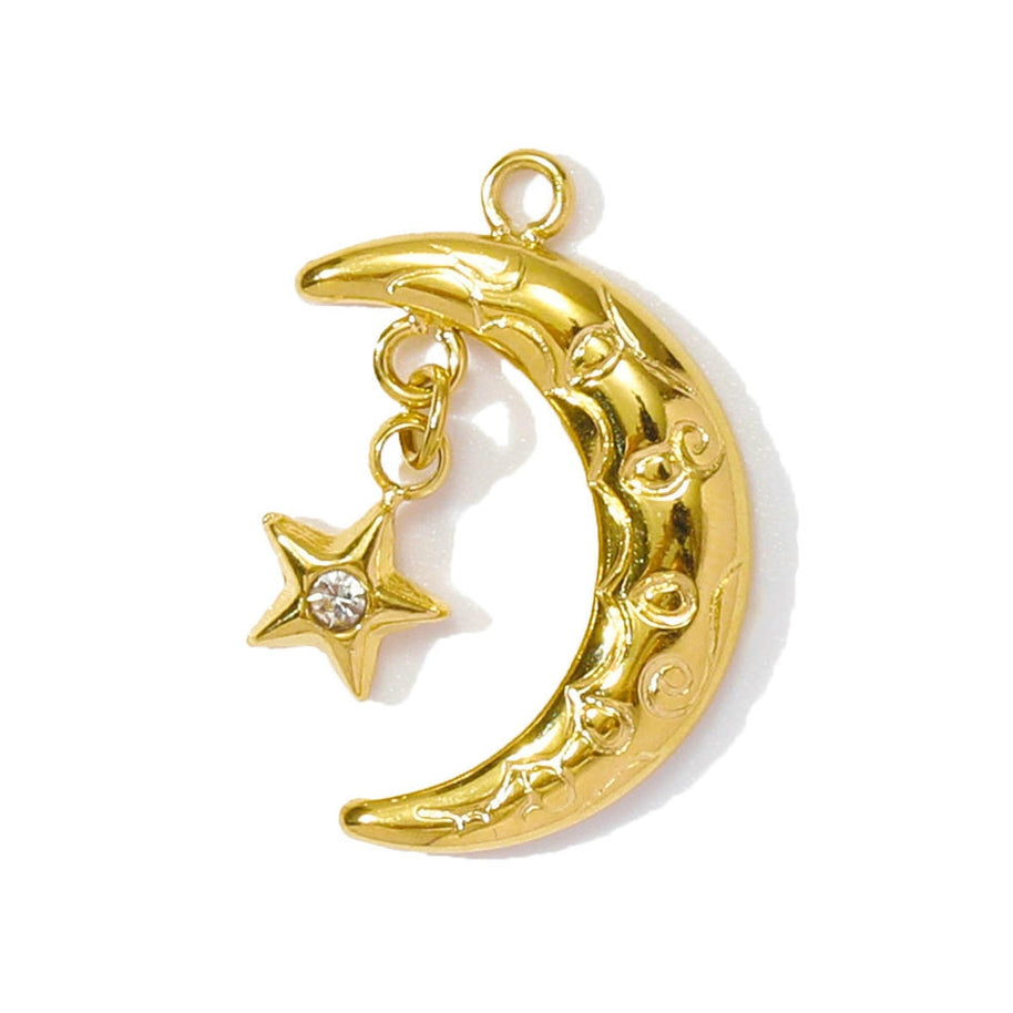 Tennis Racket Pendant | Sporty Chic Love Moon Star Charm