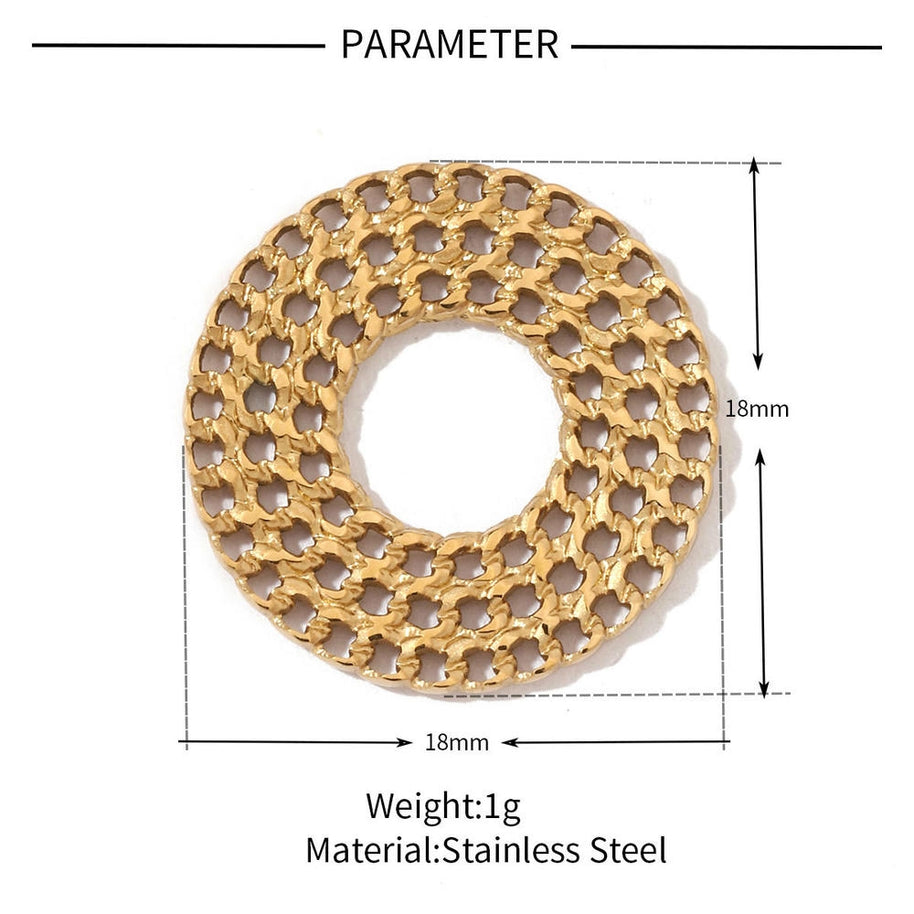 Cross Pig Nose Pendant | Stainless Steel Gothic Charm