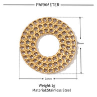 Cross Pig Nose Pendant | Stainless Steel Gothic Charm