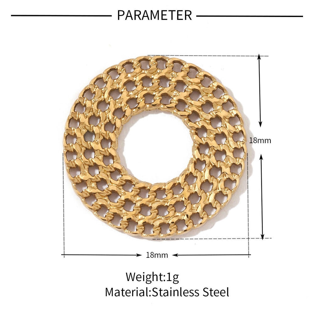 Cross Pig Nose Pendant | Stainless Steel Gothic Charm