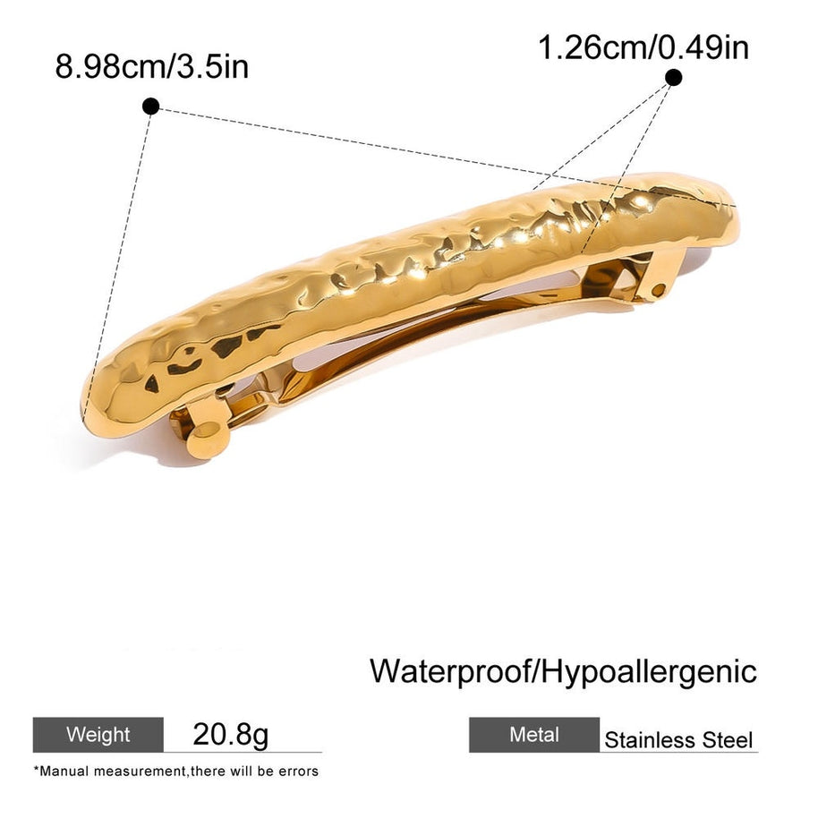 Spring Hair Clip Stainless Steel Barrette JXH2408004