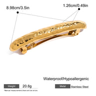 Spring Hair Clip Stainless Steel Barrette JXH2408004