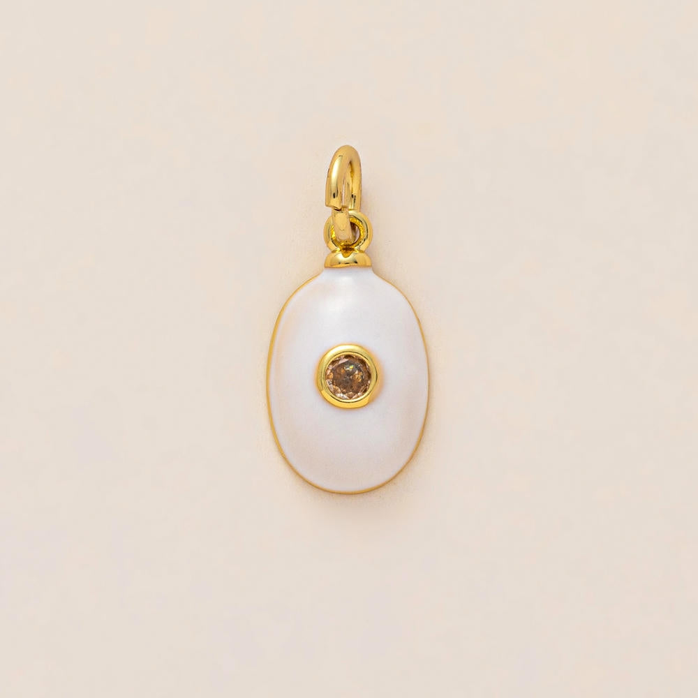Colorful 12 Birthstones Zircon Charm Round Square DIY