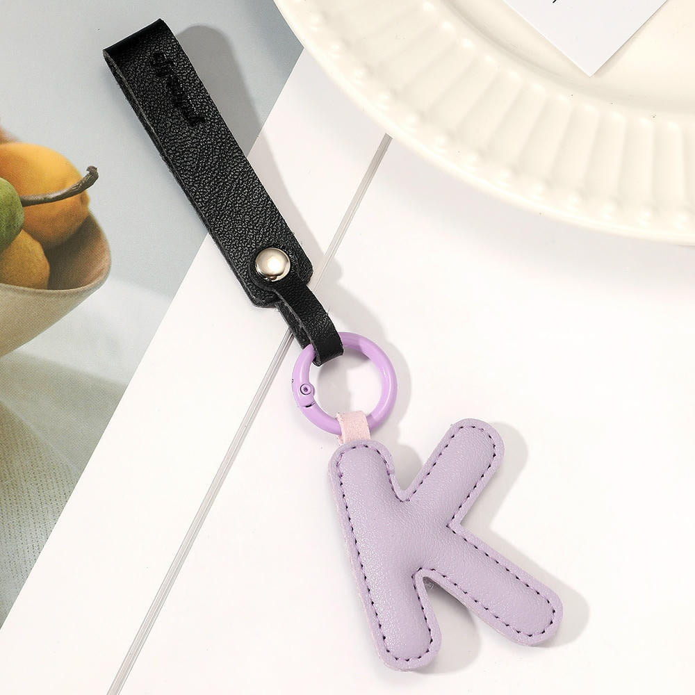 Letter Keychain | Leather Alphabet Pendant | Amazon Gift