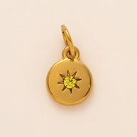 European 12 Months Birthstone Sun Zircon Pendant JX24110506M