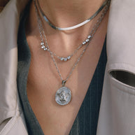 Zircon Pendant Necklace | Collarbone Chain | Stainless Steel