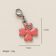 Pink Heart Lock DIY Shoe Charm 18K Gold Steel JX26041249GK