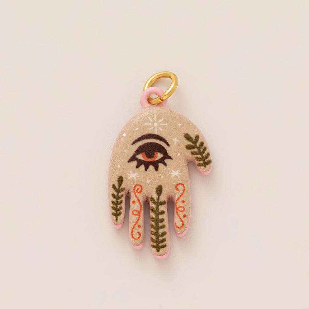 Colorful Pumpkin Bird Enamel Pendant 18K Gold Plated Women