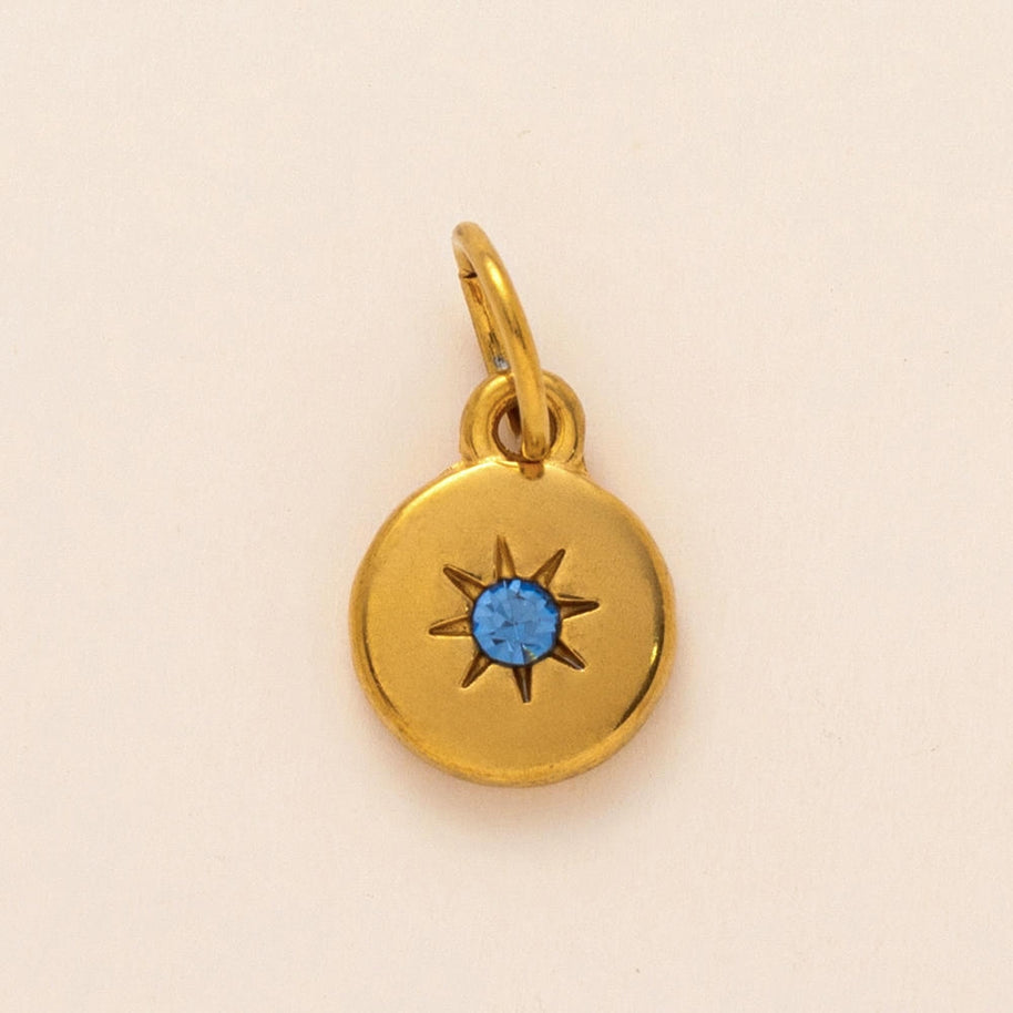 European 12 Months Birthstone Sun Zircon Pendant JX24110506M