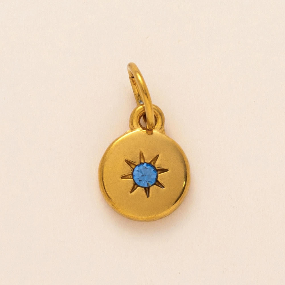 European 12 Months Birthstone Sun Zircon Pendant JX24110506M