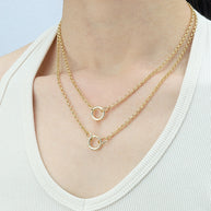 Rolo Chain Charm Necklace