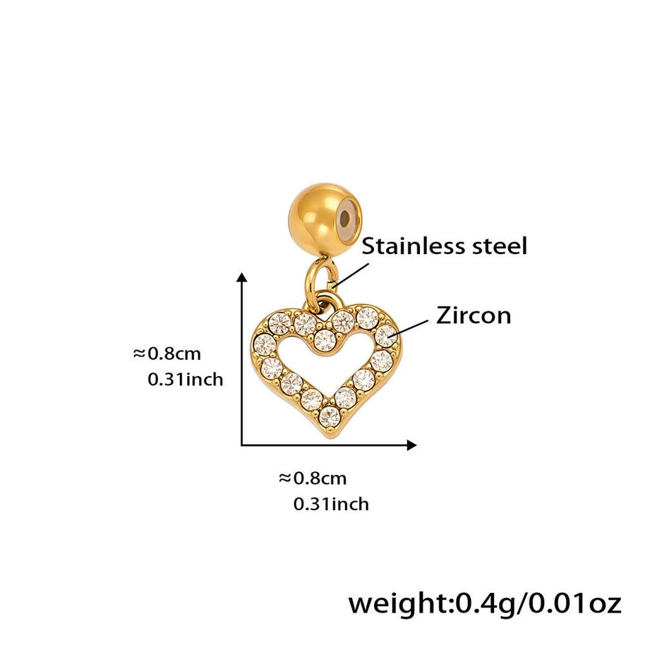DIY Luxury Multi Charm Heart Tree Four Leaf Clover Pendant