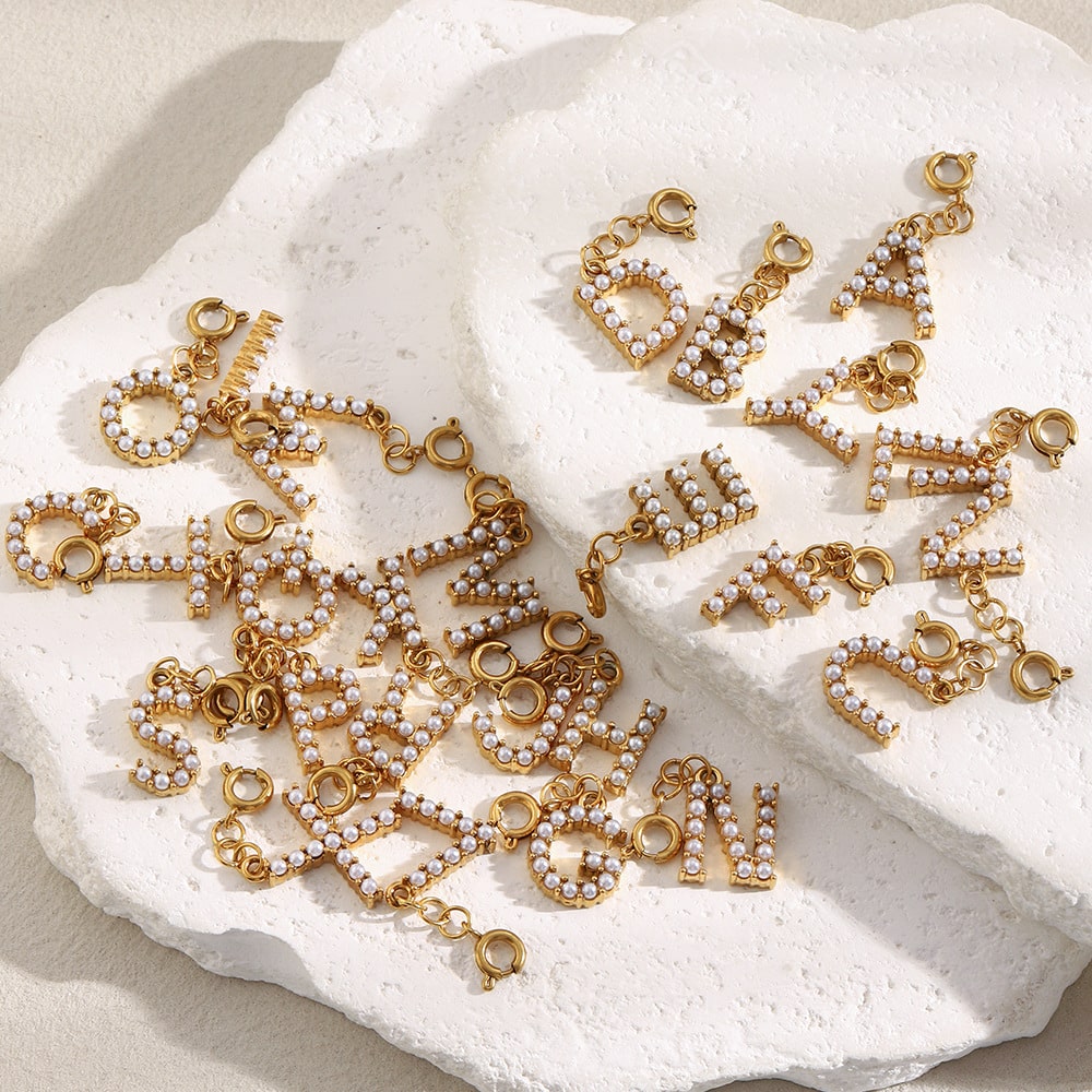 Versatile Spring Clasp Pendant English Letters Women JXC9510
