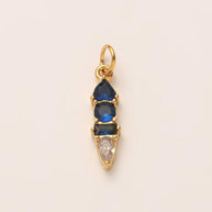 DIY 12 Months Birthstone Zircon Pendant 18K Gold JX24111602M