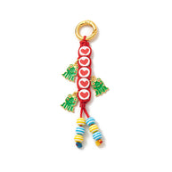 Heart Frog Pendants Cute Woven Keychain Charms JX251405O01