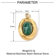 French Flower Pendant | Lucky Four Leaf Clover Steel Charm