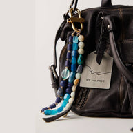 Boho Natural Stone Beaded Bag Charm DIY Keychain Accessories