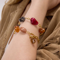 Designer OT-Lock Bracelet | Colorful Resin Bead Jewelry