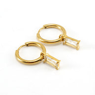 Zircon Hoop Earring