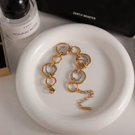 Two-Tone Bracelet | 18K Gold Plated Fade-Resistant Cuff