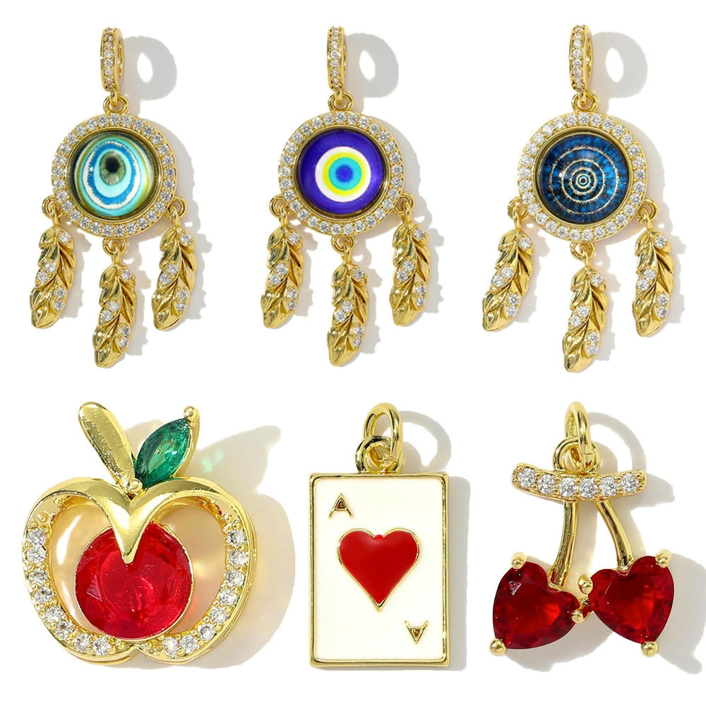 Dreamcatcher Eye Pendant | Zircon Poker Love Charm