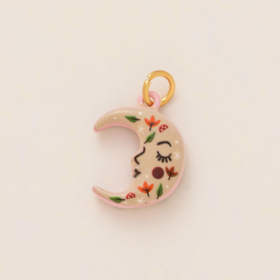 Colorful Pumpkin Bird Enamel Pendant 18K Gold Plated Women