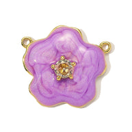 Cherry Blossom Pendant | Romantic Enamel Leaf French Charm