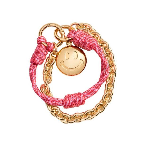 Rope Chain Bag Charm Lucky Horseshoe Smile Accessories
