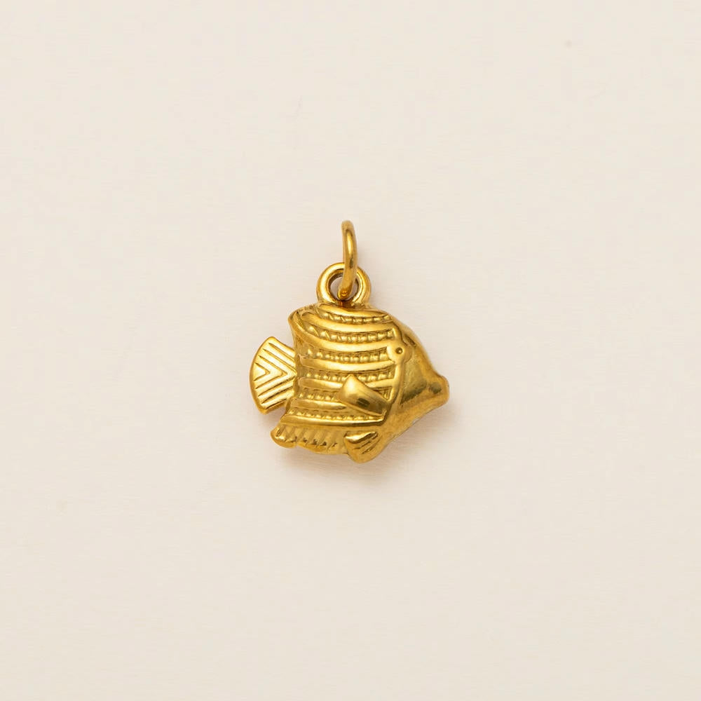 DIY Sea Creatures Pendant Steel 18K Gold Plated Women