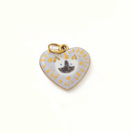 Heart Series Enamel Charm Stainless Steel Colorful DIY