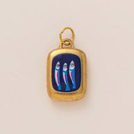 Color Heart Print DIY Shoe Charm 18K Gold Steel JX26041263GK