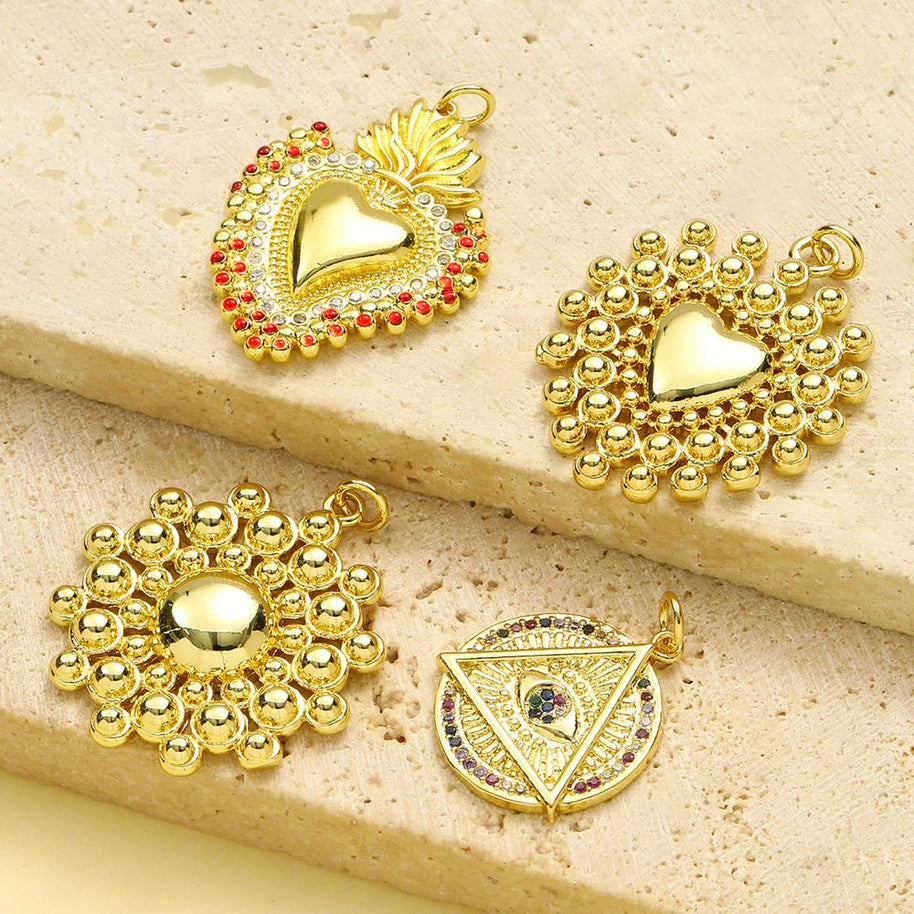 3D Evil Eye Pendant | Glamorous Zircon Flower Love Charm