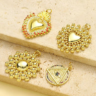 3D Evil Eye Pendant | Glamorous Zircon Flower Love Charm