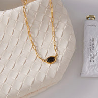 Tiger Eye Stone Necklace | Luxury Fall Choker Jewelry