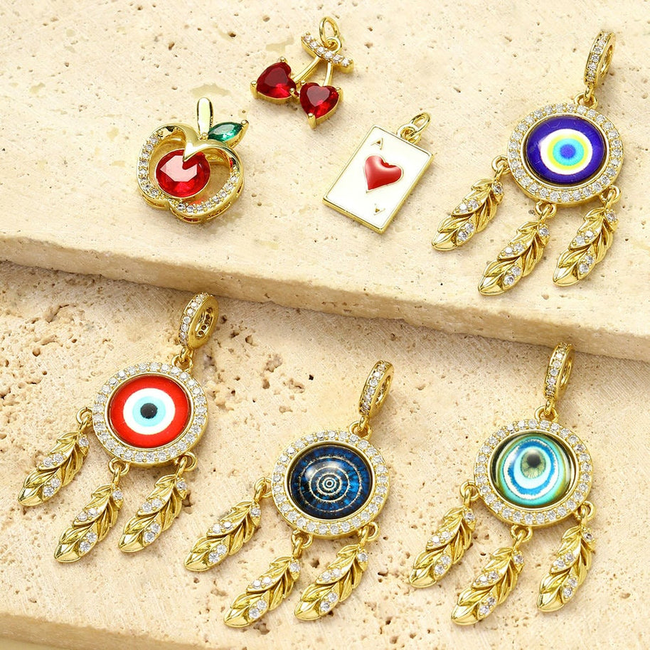 Dreamcatcher Eye Pendant | Zircon Poker Love Charm