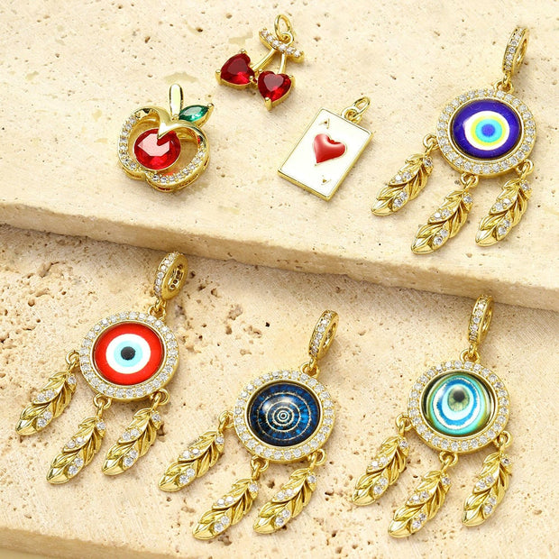 Dreamcatcher Eye Pendant | Zircon Poker Love Charm